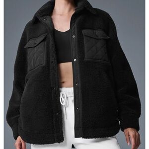 ALO Yoga Charcoal Teddy Jacket